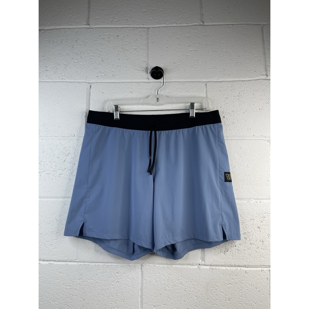 Wolaco Performance Shorts Men's Light Blue Stretch Workout Elastic Waist XL EUC